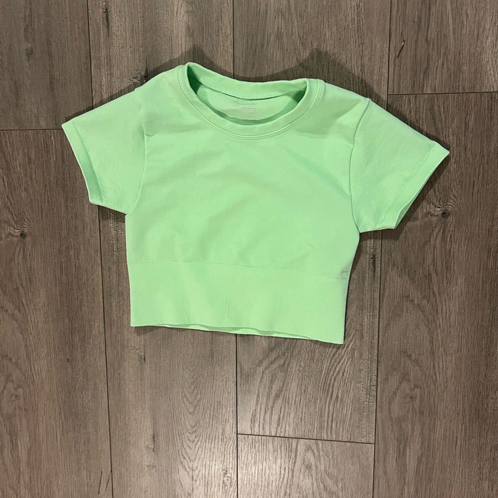 Aerie Light Green Short Sleeve Smoothiez tee XS
